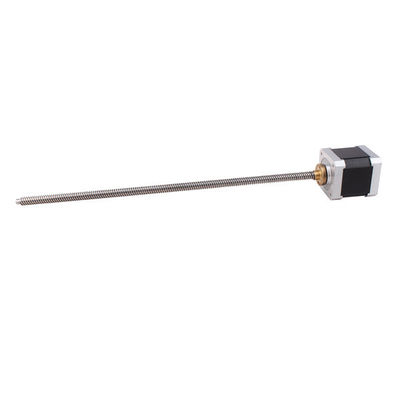 Vidalı Step Motor Lineer Aktüatör Nema 17 3d Yazıcı Tutsak Olmayan 300mm Tr8x8